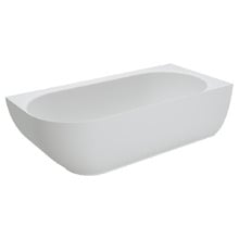 Matta 1750mm Gloss White Solid Surface Corner Bath